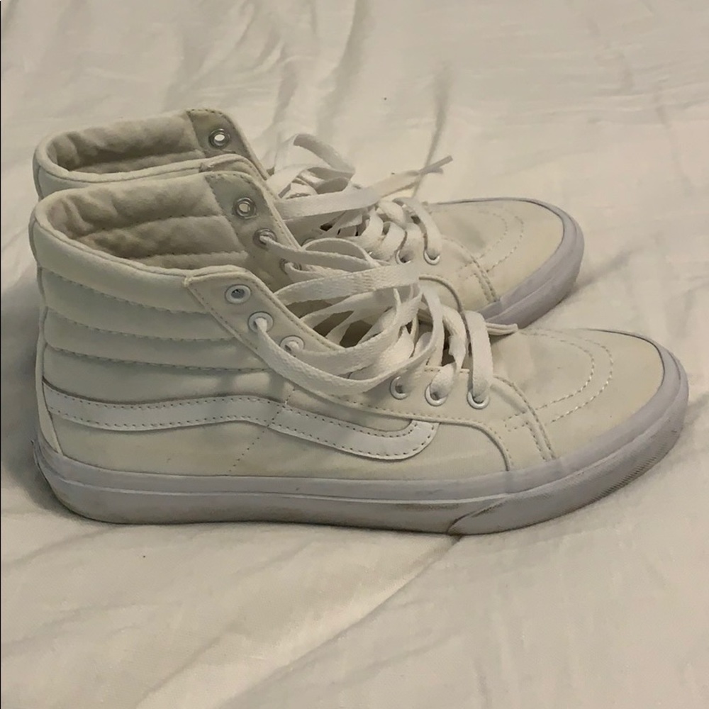 White high top vans